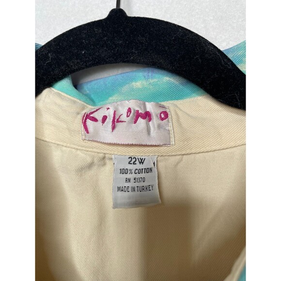 Kikomo Women Vest 22W/22M All over Back Painted Off White Jean Trendy  90's - Picture 8 of 8